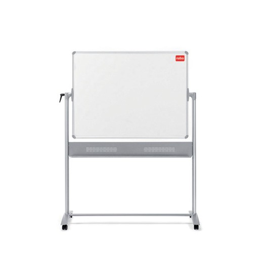 NOBO BASIC mobile melamine whiteboard 1500X1200 mm, white