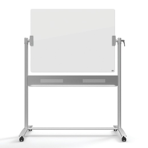 Mobile NOBO CRISTAL whiteboard 1200X900 mm, glossy white