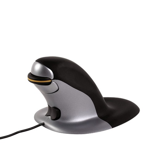 Ratón ergonómico vertical con cable Penguin, tamaño S