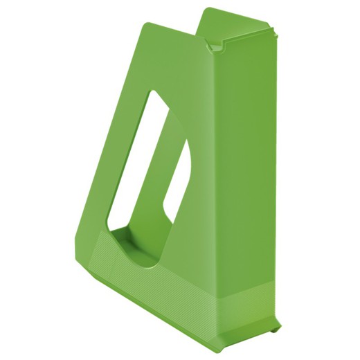 Europost magazine rack. Opaque (313 mm high), vivid green