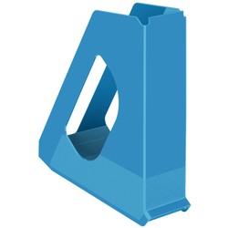 Europost magazine rack. Opaque, vivid blue