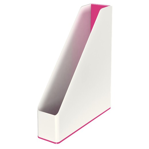 Porte-revues Leitz WOW DUAL, fuchsia/blanc