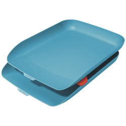 Set of 2 Leitz Cozy desktop trays, blue