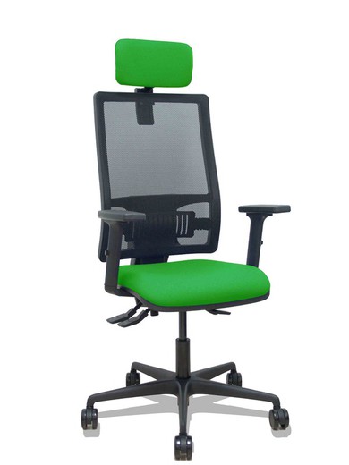 Silla de oficina ergonómica con mecanismo asincro y regulable en altura