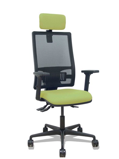 Silla de oficina ergonómica con mecanismo asincro y regulable en altura