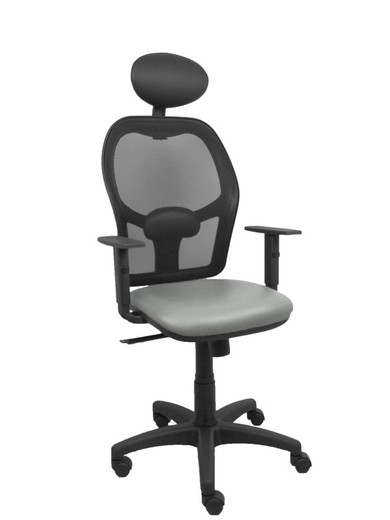 Silla de oficina ergonómica con mecanismo sincro, brazos regulables y ajustable en altura