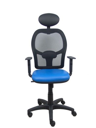 Silla de oficina ergonómica con mecanismo sincro, brazos regulables y ajustable en altura