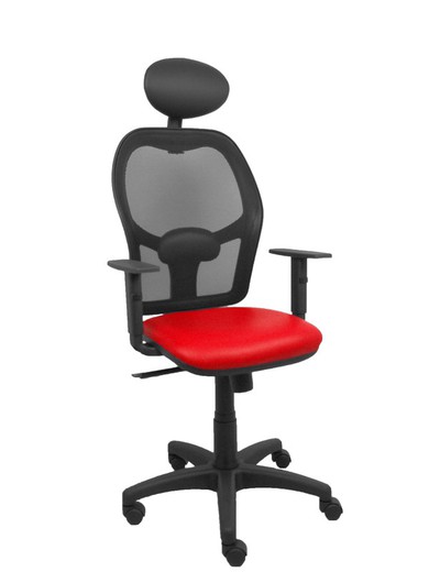 Silla de oficina ergonómica con mecanismo sincro, brazos regulables y ajustable en altura