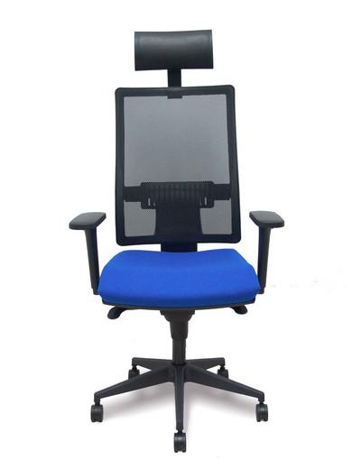 Silla de oficina ergonómica con mecanismo sincro y regulable en altura