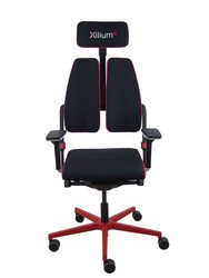 Silla gaming de alto diseño, con mecanismo X-MOVE en el respaldo y brazos regulables XD.