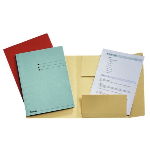 Esselte subfolder 3 flaps 275 grs. DIN A4, blue