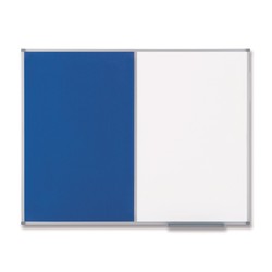 Tablero NOBO Classic combinado - Pizarra magnética + fieltro 1200x900 mm, azul