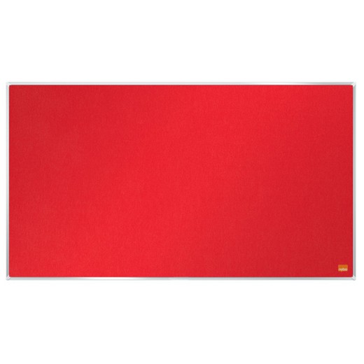 NOBO Impression Pro widescreen felt board 710x400mm, red