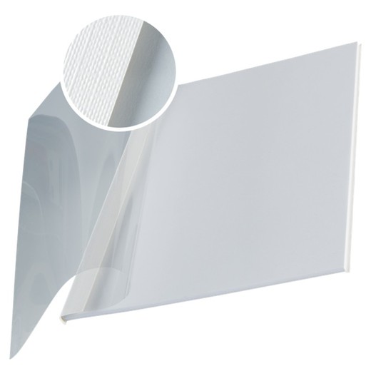 Tapas flexibles DIN A4. Lomo 3.5 mm. Caja 10 tapas, blanco