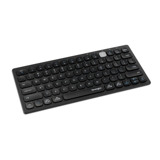 Teclado compacto para vários dispositivos com tecnologia sem fio dupla