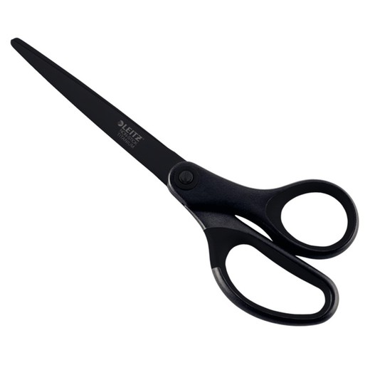 Leitz Premium Scissors (blister) Titanium, 180 mm, non-stick, black