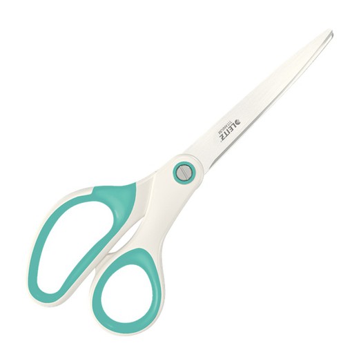 Leitz WOW Scissors (blister) Titanium, 205mm, τιρκουάζ