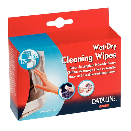 Screen wipes. 12 Wet/12 Dry