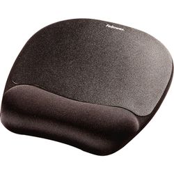Alfombrilla con reposamuñecas Memory foam Negro