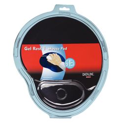 Standardmatte mit Gel-Handballenauflage „All in one“ schwarz