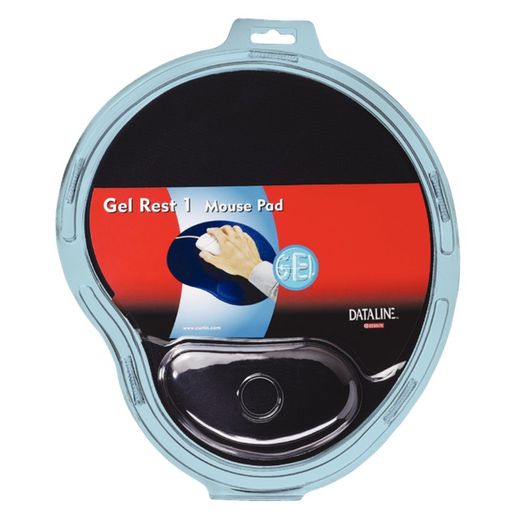 Standardmatte mit Gel-Handballenauflage „All in one“ schwarz