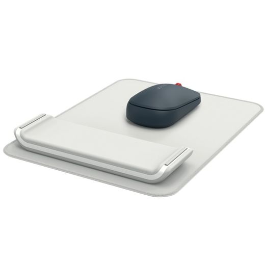Tapis de souris avec repose-poignet réglable Leitz Ergo, gris
