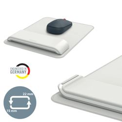 Tapis de souris avec repose-poignet réglable Leitz Ergo, gris