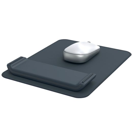 Tapis de souris avec repose-poignet réglable Leitz Ergo, gris foncé