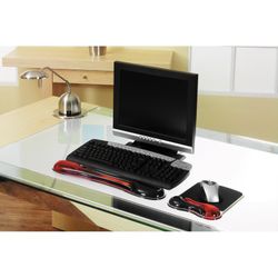 Poggiapolsi in gel Duo mouse rosso/grigio