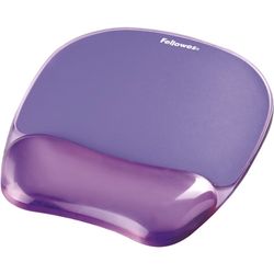 Alfombrilla y reposamuñecas gel Crystal™ Violeta