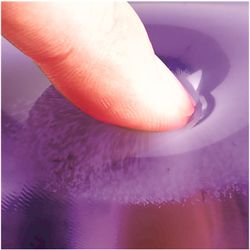 Tappetino per mouse e poggiapolsi in gel Crystal™ Viola