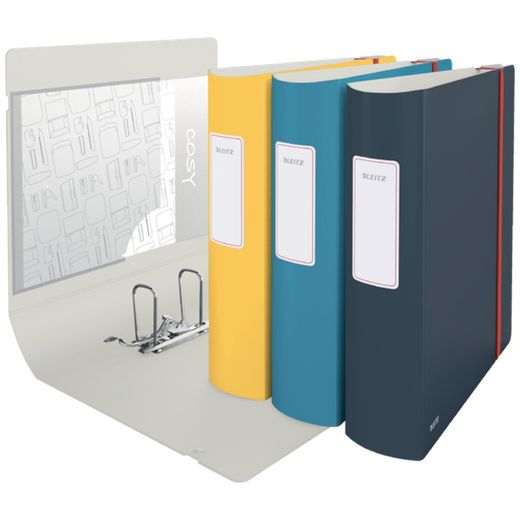 Arch. Leitz Attivo Accogliente. Poyfoam. 180°. DIN A4, dorso 82 mm, blu