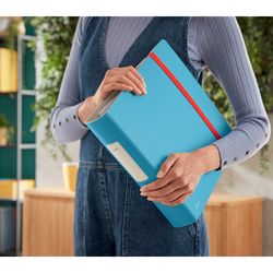 Arch. Leitz Attivo Accogliente. Poyfoam. 180°. DIN A4, dorso 82 mm, blu