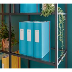 Arch. Leitz Attivo Accogliente. Poyfoam. 180°. DIN A4, dorso 82 mm, blu