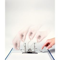 Schedario a canguro. A4 max. 180º. Dorso 50 mm. bianca