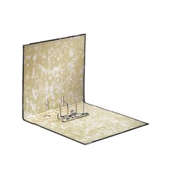 Marmurkowy kartonowy segregator Esselte. DIN A4. Grzbiet 75mm. czarny