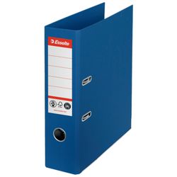 Archivador de palanca CO2 Neutral Nº1, Cartón forrado de papel, DIN A4, Lomo 75mm, azul Vivida