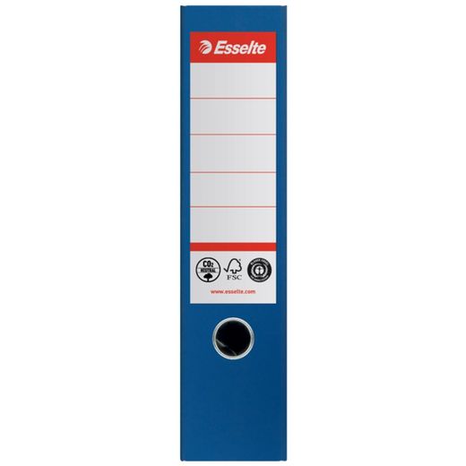 Aktenordner CO2 Neutral Nº1, Karton mit Papier überzogen, DIN A4, Rücken 75mm, Vivid blue