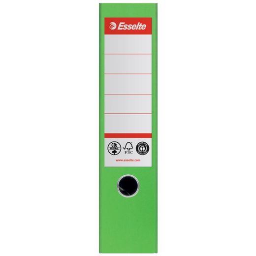 Aktenordner CO2 Neutral Nº1, Karton mit Papier überzogen, DIN A4, Rücken 75mm, Vivid green