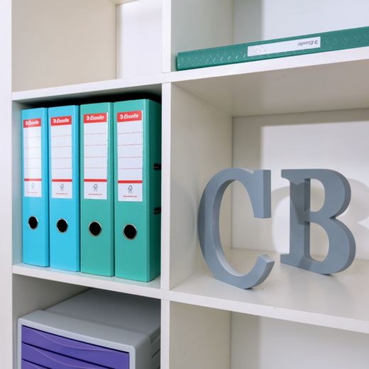 Colour'Breeze Nº1 lever arch file. Plastic lined plastic interior. DIN A4. Spine 75mm. coral