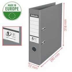 Colour'Breeze Nº1 lever arch file. Plastic lined plastic interior. DIN A4. Spine 75mm. coral