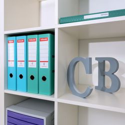 Lima ad arco a leva Colour'Breeze. Plastica foderata, interno in carta. DIN A4. Dorso 75 mm. corallo