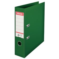 Archivador de palanca Esselte Nº1. Plástico forrado interior plástico. DIN A4. Lomo 75mm. verde