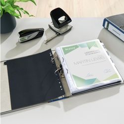 Lima a leva neutra Leitz CO2. Cartoncino marmorizzato. 180º. DIN A4. Dorso 52 mm, blu
