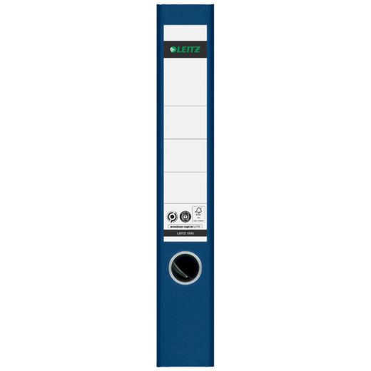 Lima a leva neutra Leitz CO2. Cartoncino marmorizzato. 180º. DIN A4. Dorso 52 mm, blu