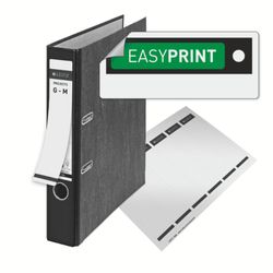 Classeur à levier neutre en CO2 Leitz. Carton marbré. 180º. DIN A4. Dos 52 mm, gris