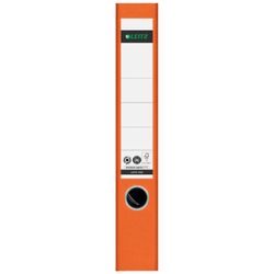 Classeur à levier neutre en CO2 Leitz. Carton marbré. 180º. DIN A4. Dos 52 mm, orange