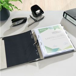 Pilnik Leitz z neutralną dźwignią CO2. Marmurkowy karton. 180 stopni. DIN A4. Grzbiet 52 mm. czarny