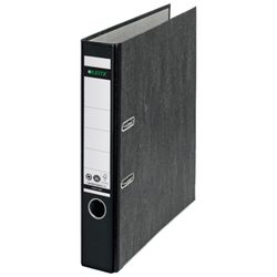 Pilnik Leitz z neutralną dźwignią CO2. Marmurkowy karton. 180 stopni. DIN A4. Grzbiet 52 mm. czarny