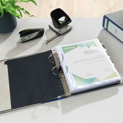 Αρχείο Leitz CO2 Neutral Lever Arch. Μαρμάρινο χαρτόνι. 180º. DIN A4. Σπονδυλική στήλη 80 mm, μπλε